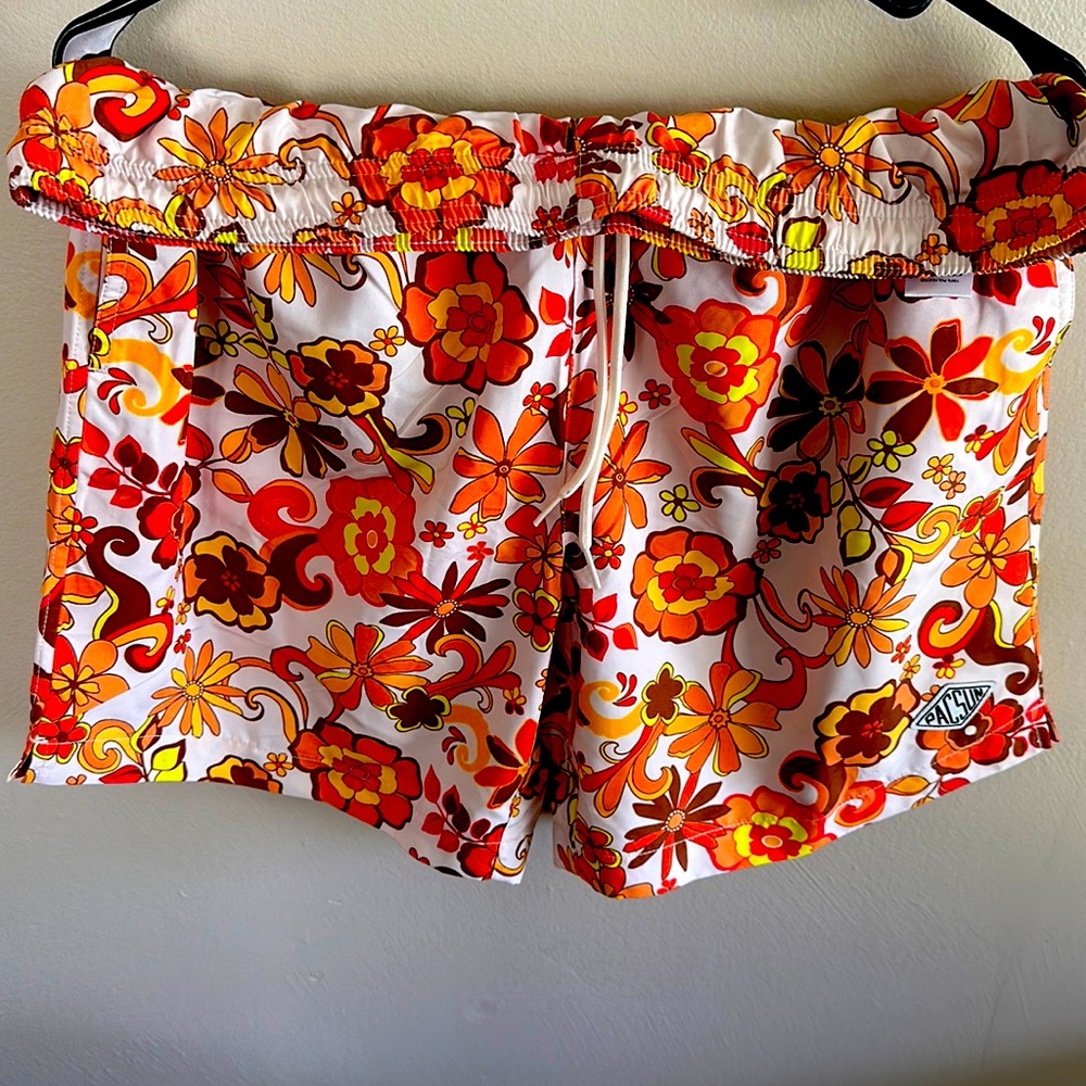 sunny day orange beach shorts